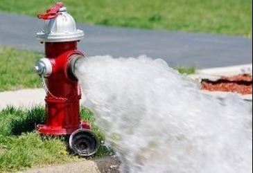 hydrant flushing photo 