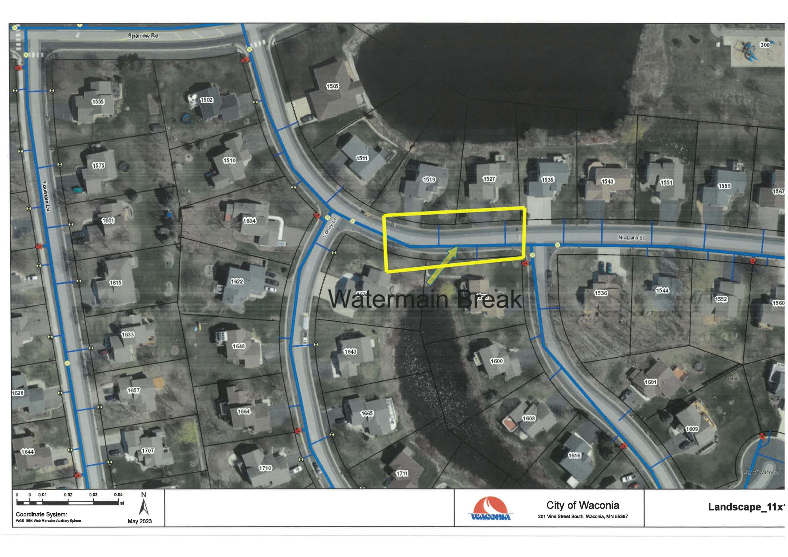 Watermain Break Niagra