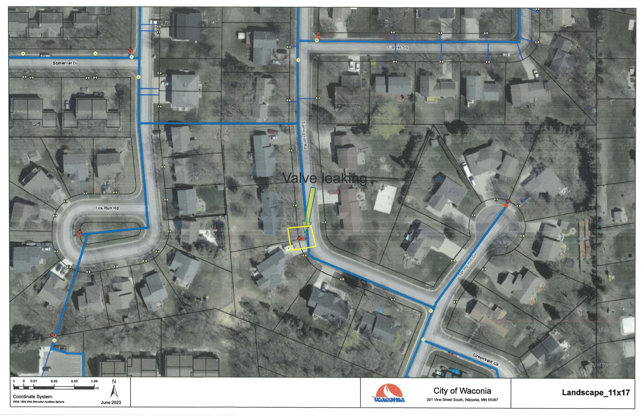 Hydrant Valve leaking on spring hill rd