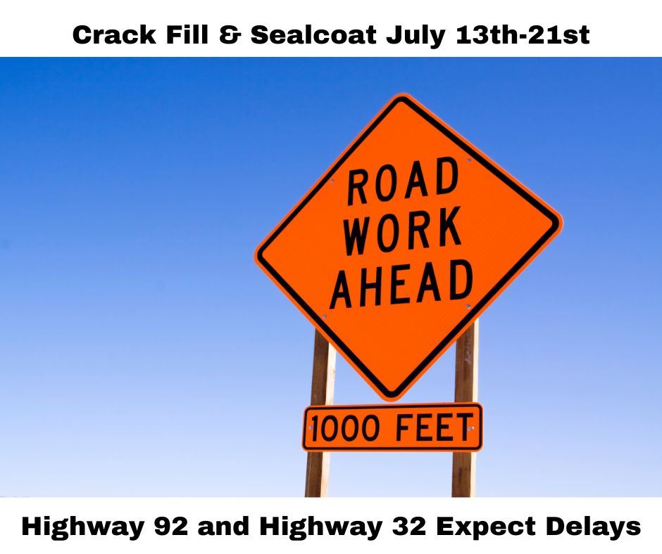 Crack Fill  Sealcoat July 13th-21st